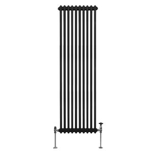 Radiador tradicional vertical de 2 columnas - 1800x 472mm - negro