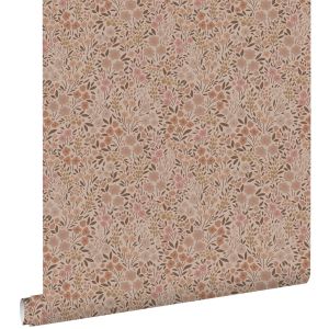 Estahome papel pintado flores rosa terracota - 0.53 x 10.05 m - 139700