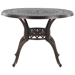 Mesa de jardín derivado de madera marrón oscuro salento