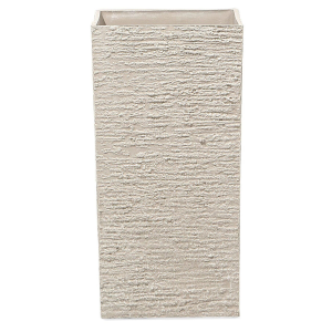 Maceta cuadrada beige 30x30x60 cm gaza