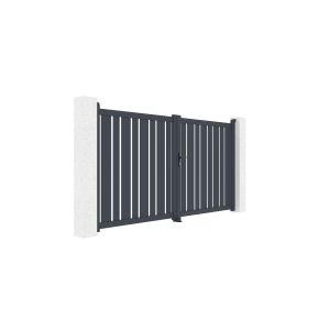 Pack puerta abatible 300c160 veymont + pack puerta 1m veymont a.160cm gris