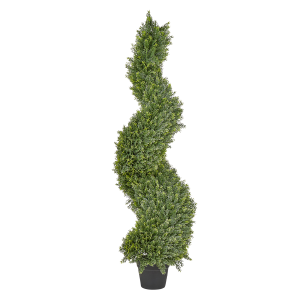 Planta artificial en maceta 126 cm cypress spiral tree