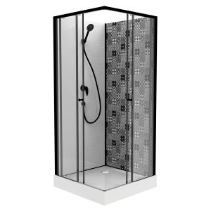 Cabina de ducha rectangular Ónega 80x120 cm
