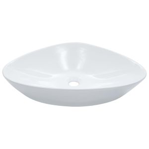 vidaXL lavabo 58,5x39x14 cm cerámica blanco