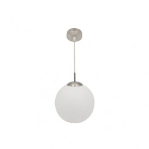 Fabrilamp 174392501 | colgante astro 1xE27 blanco/niquel regx25x25 cm