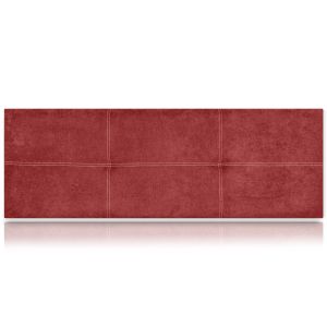 Cabeceros poseidón tapizado nido antimanchas rojo 145x50 de sonnomattress