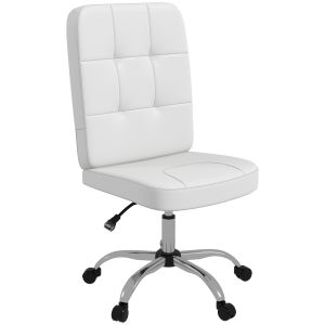 Silla de oficina plástico, espuma, acero, tablero multicapa color blanco