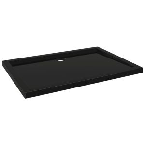 vidaXL plato de ducha rectangular abs negro 70x100 cm