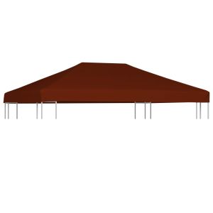 vidaXL toldo de cenador terracota 310 g/m² 3x4 m