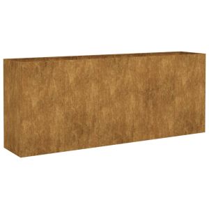 vidaXL jardinera acero corten 200x40x80 cm