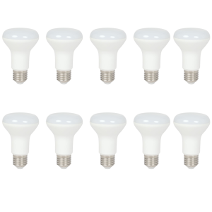 10x bombilla LED r63 9w, rosca E27, 4200k blanco neutro