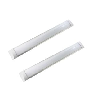 Pack 2 regletas LED slim 900mm 27w, blanco cálido 3000k