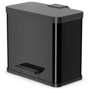 Hailo cubo con pedal oko trio plus tamaño l 3x9 l negro 0633-260