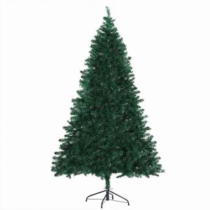 Árbol de navidad PVC, soporte de acero color verde ø102x180 cm Homcom