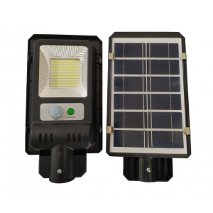 Farola solar compacta 120 LEDs 6500k con sensor de movimiento