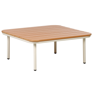 Mesa de jardín material sintético madera clara senise