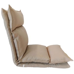 Silla de meditación malobe beige 135x56x15 cm