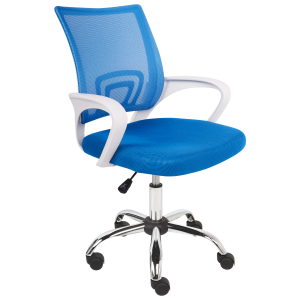 Silla de oficina azul solid