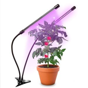 Duronic glc24 lámpara LED 40w para plantas - doble cabezal - rojo/azul