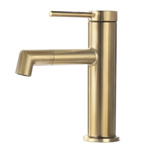 Lonheo gold grifo para lavabo - caño giratorio de 360° - mezclador de agua