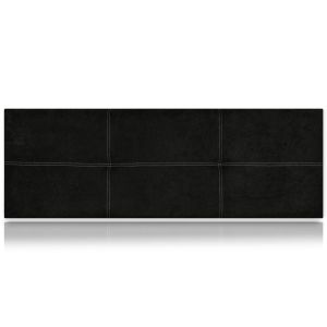 Cabeceros poseidón tapizado nido antimanchas negro 170x50 de sonnomattress