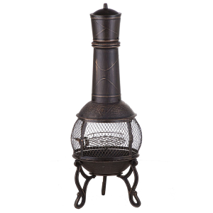 Chimenea de acero cobriza tacora