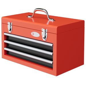 Caja para herramientas acero color rojo 45x24x27 cm durhand