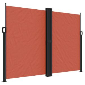 vidaXL toldo lateral retráctil terracota 180x600 cm