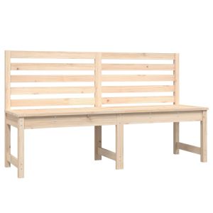 vidaXL banco de jardín madera maciza pino 157,5 cm