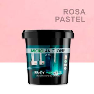 One fino 20kg 40m2 microcemento rosa pastel
