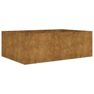 vidaXL jardinera acero corten 120x80x40 cm