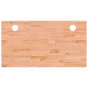vidaXL tablero de escritorio madera maciza de haya 110x60x1,5 cm