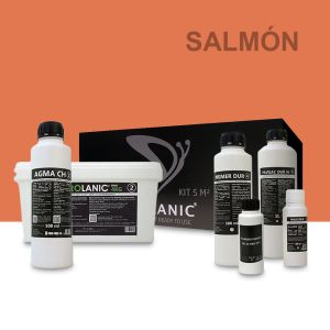 Kit microcemento sal 5m² pared/yeso/pintura salmón
