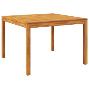 vidaXL mesa de comedor de jardín madera maciza de acacia 110x110x75 cm