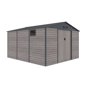 Caseta metálica gardiun surrey 13 m2 exterior 340x382x226 cm de acero con v