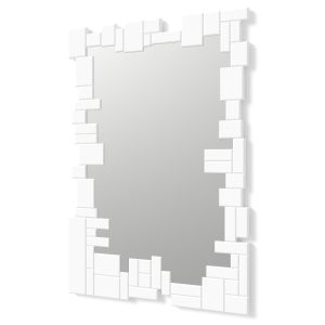 Dekoarte - espejos decorativos | irregular blanco | 100x70cm