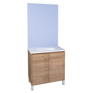 Ondee - mueble de baño suspendido belis + espejo - ancho:  80cm