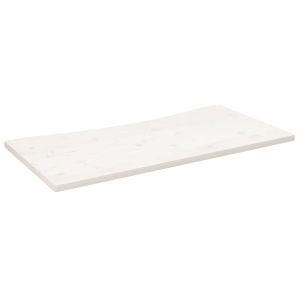 vidaXL tablero de escritorio madera maciza pino blanco 100x60x2,5 cm