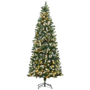 Árbol de navidad acero, plástico color verde 100x100x230 cm Homcom