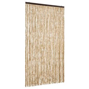 vidaXL cortina mosquitera beige chenilla 120x220 cm