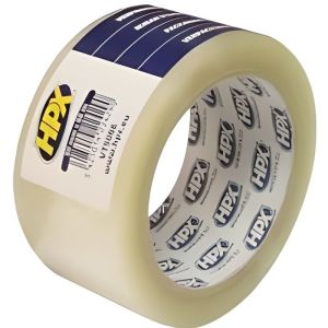 Rollo de cinta de embalaje transparente hpx vt5066, 50 mm x 66 m