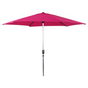 Parasol de jardín de aluminio - sol - circular - ø 3m - rosa