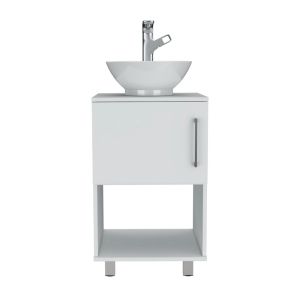 Mueble para lavabo,almacenamiento int+ext y lavamanos ceramica.