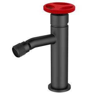 Griferia bidet negro loftea negro + red