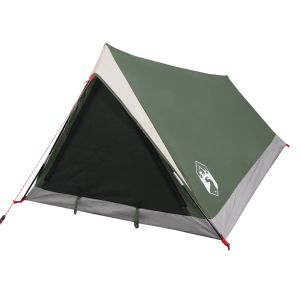 vidaXL tienda de campaña para 2 personas impermeable verde