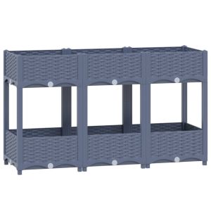 vidaXL arriate polipropileno 120x40x71 cm