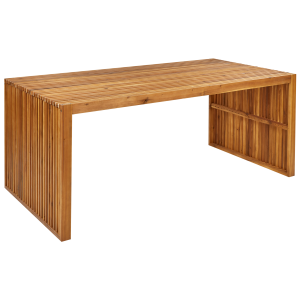 Mesa de jardín de madera de acacia clara 180 x 90 cm sulzano