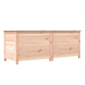 vidaXL baúl para cojines madera de abeto maciza 150x50x56 cm