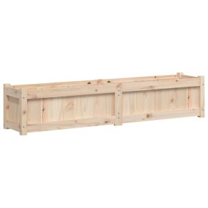 vidaXL jardinera de madera maciza de pino 150x31x31 cm