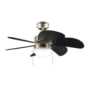 Ventilador de techo con luz energysilence aero 365 gold&wood cecotec